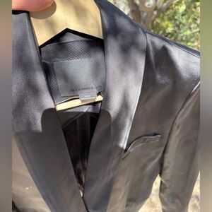 Alexander Wang Black Satin Blazer